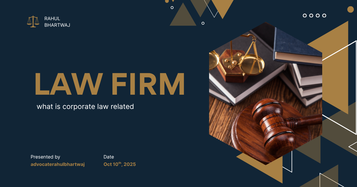 What is Corporate Law Related To कॉर्पोरेट कानून किससे संबंधित है?